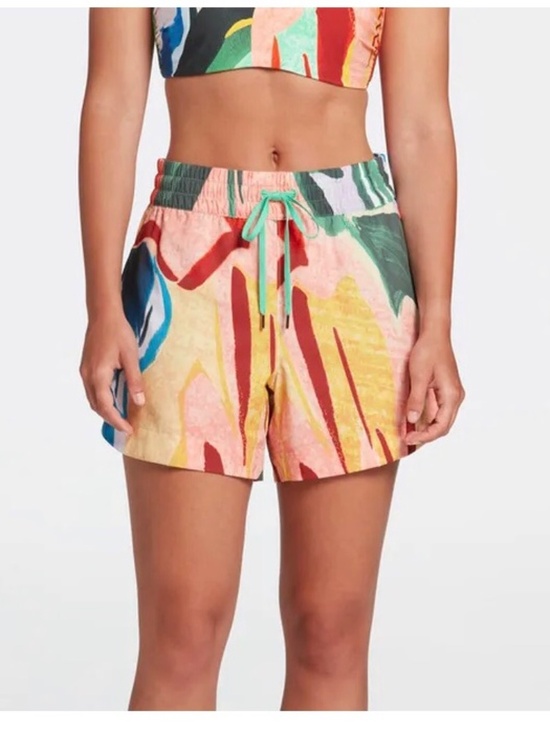 CALIA by Carrie Underwood Pants - CALIA SWIM COLLECTION MID RISE BOARD SHORTS: PAINTERLY FLORAL: XS